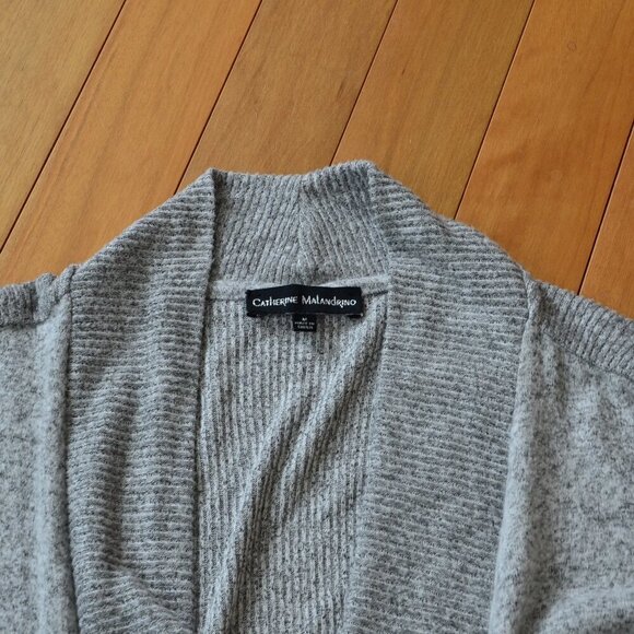 Catherine Malandrino Open Front Long Cardigan Size M - Picture 2 of 11
